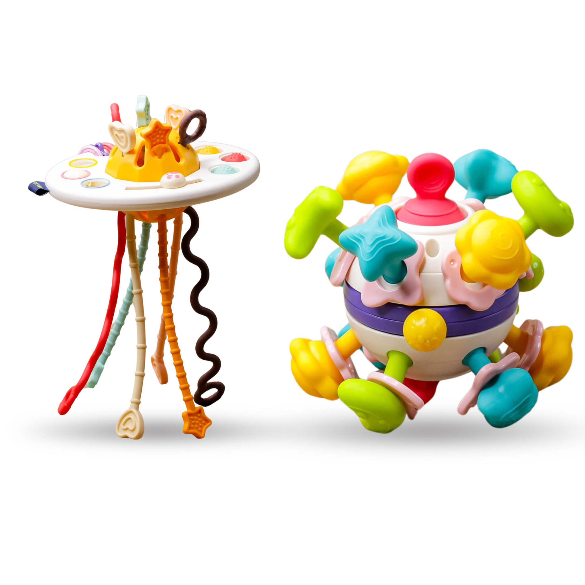 Combinatieset - Montessori Set - Ufo Speelgoed & Rammelaar Spin