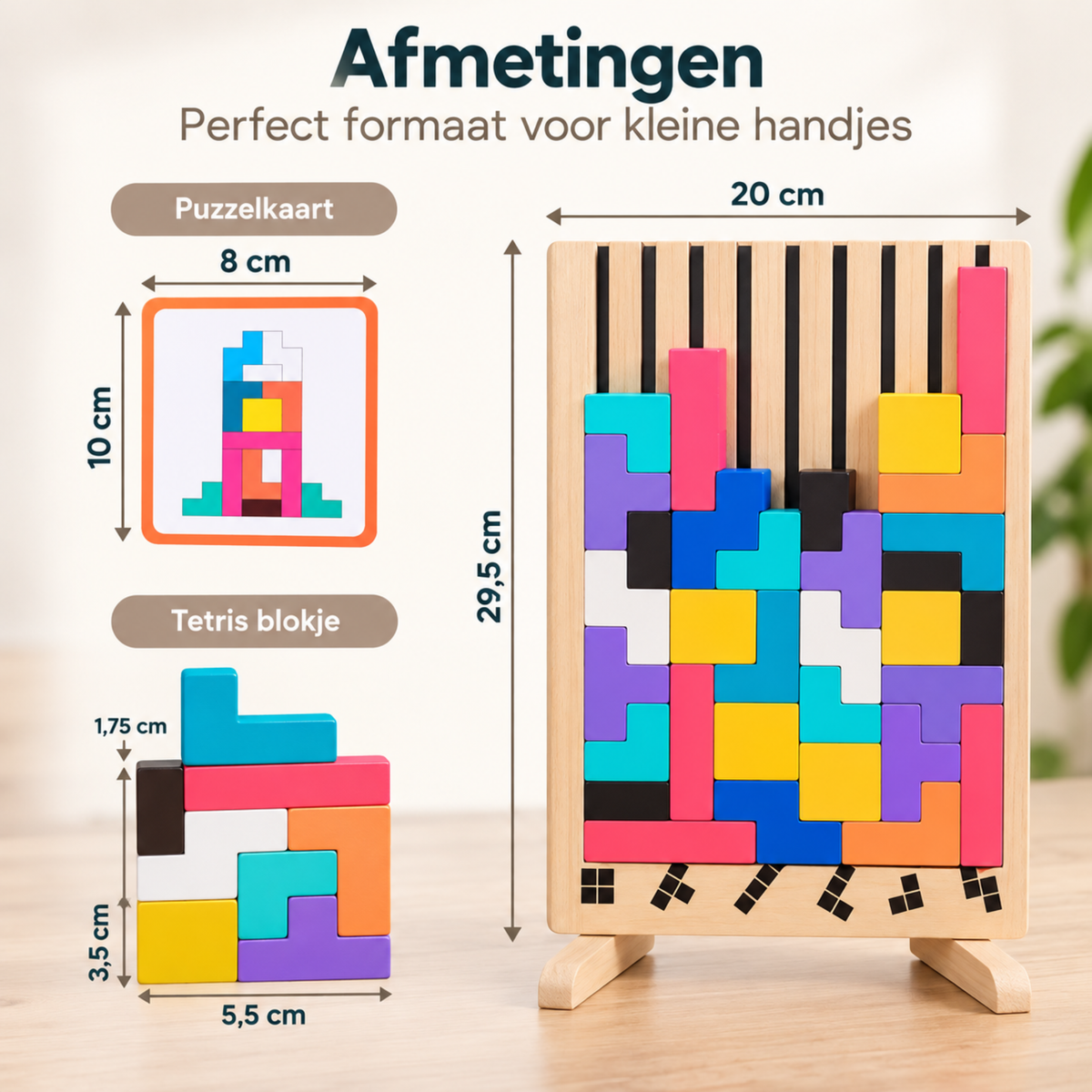Houten Tetris Puzzel