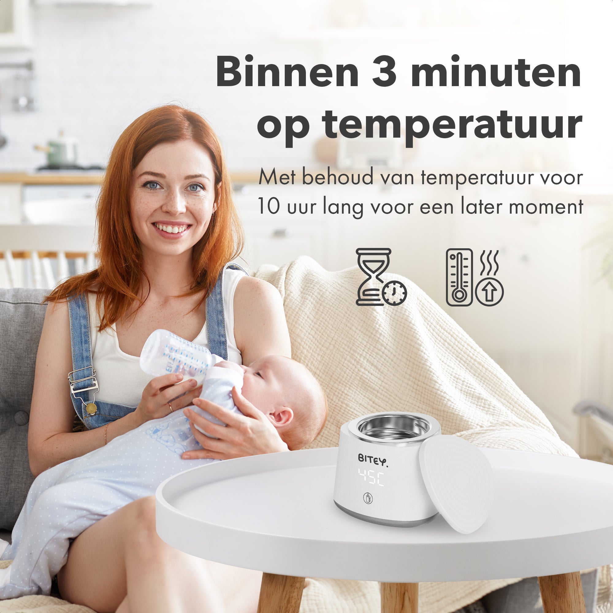 Draagbare Flessenwarmer