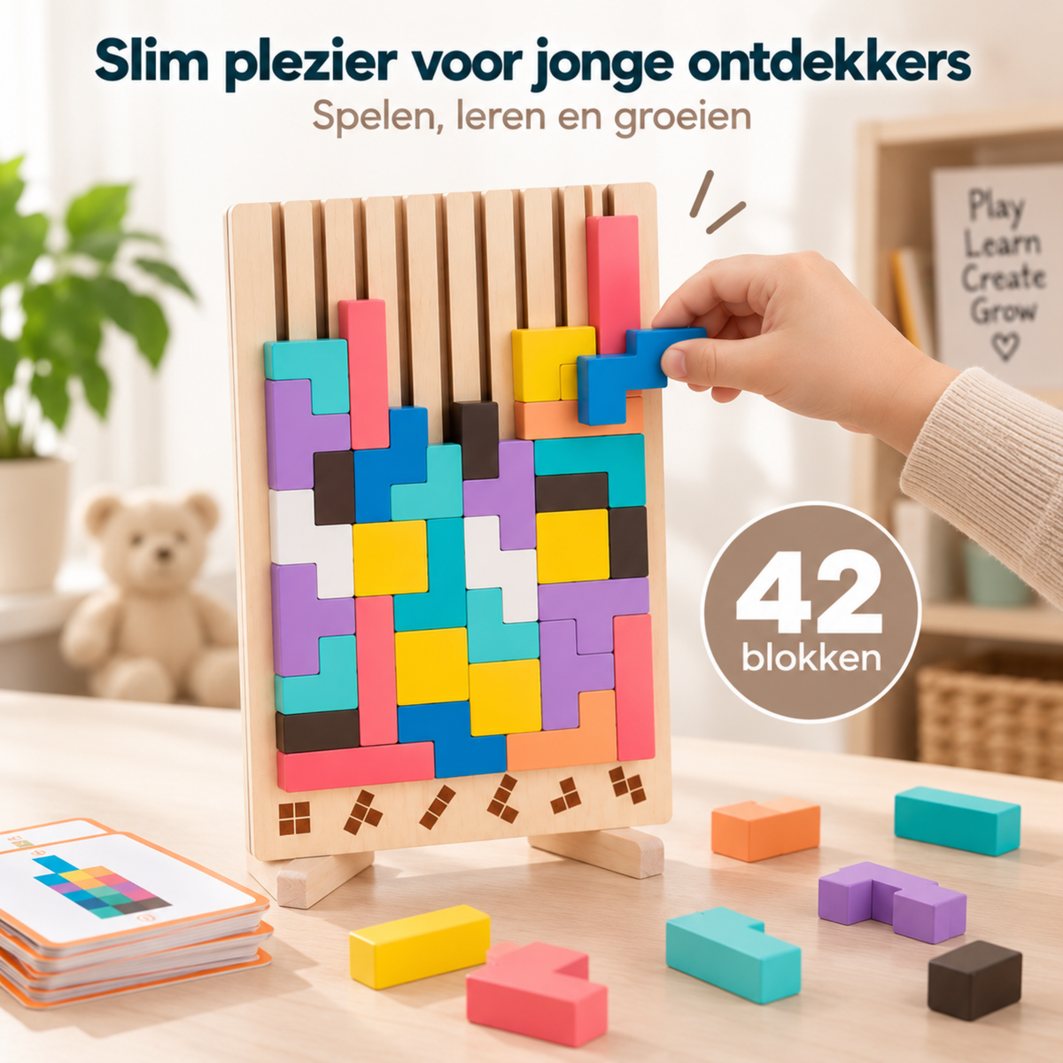Houten Tetris Puzzel