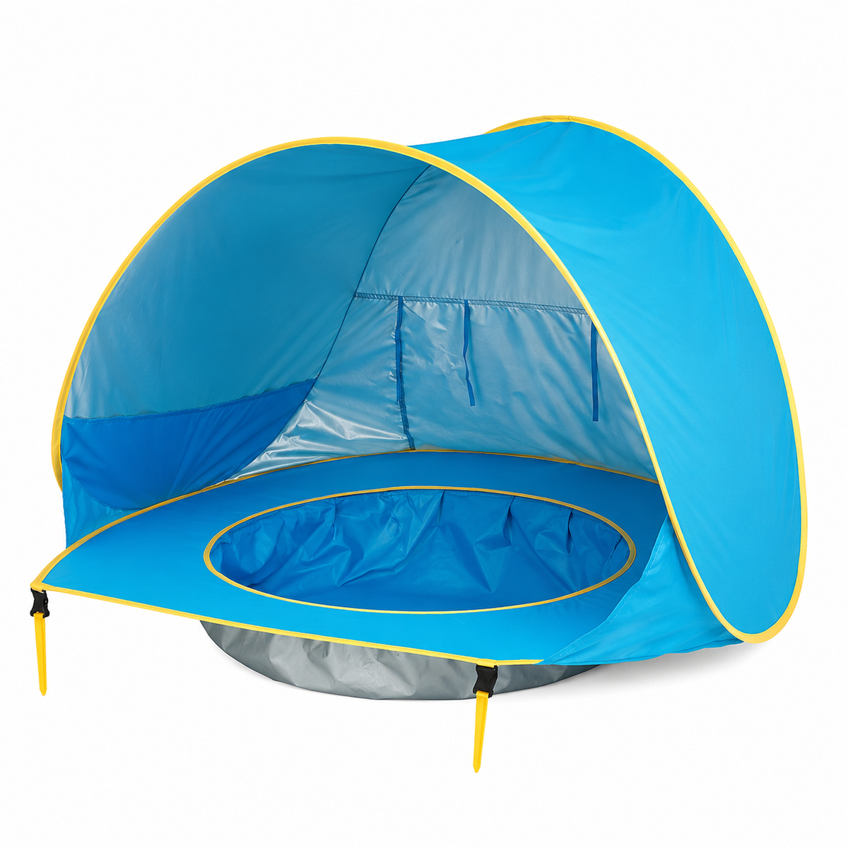 pop up tent waterdicht Baby Beach met Splash Pool | UV50+ Zonbescherming Sitzbänke Style:Green Roomtour Land Rover Freelander storage pockets