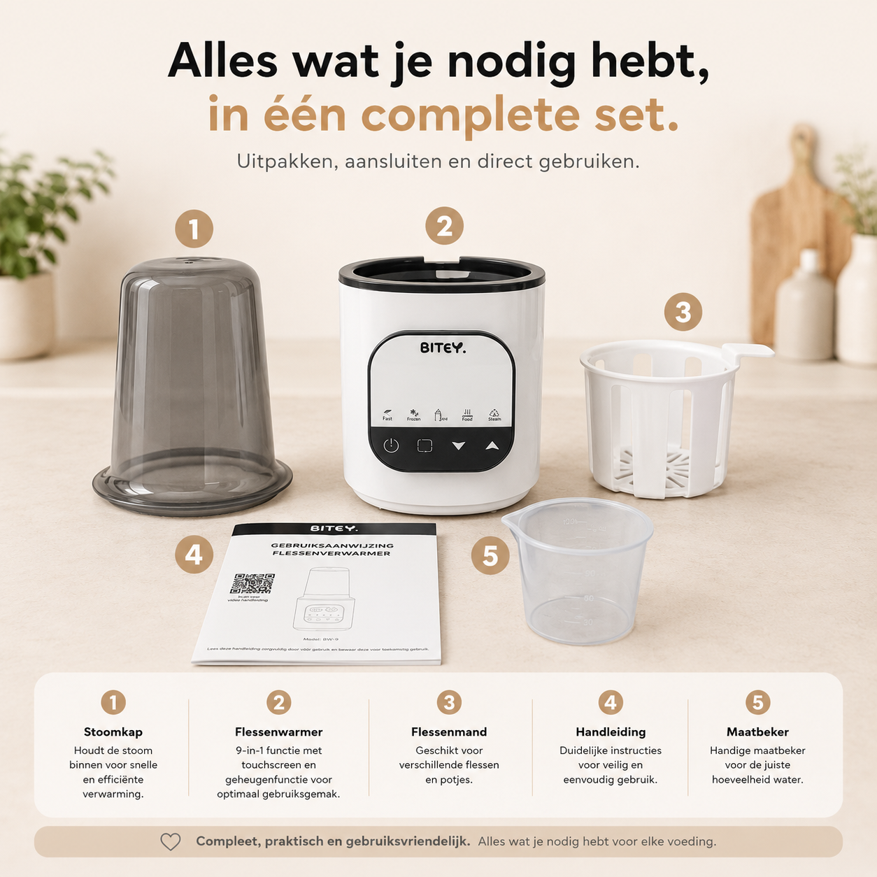 Flessenwarmer - Smart Steam