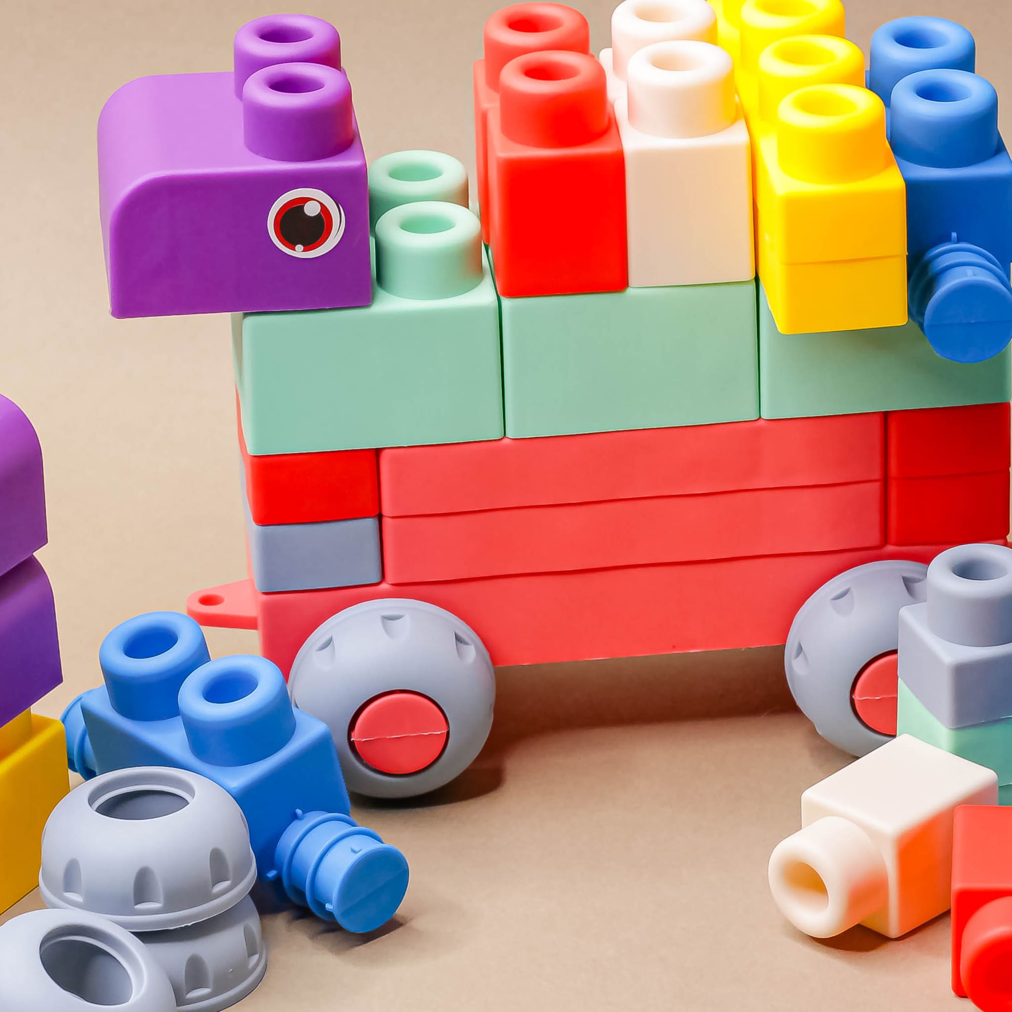 Educatief - Siliconen - Blokken Set (20 blokken)