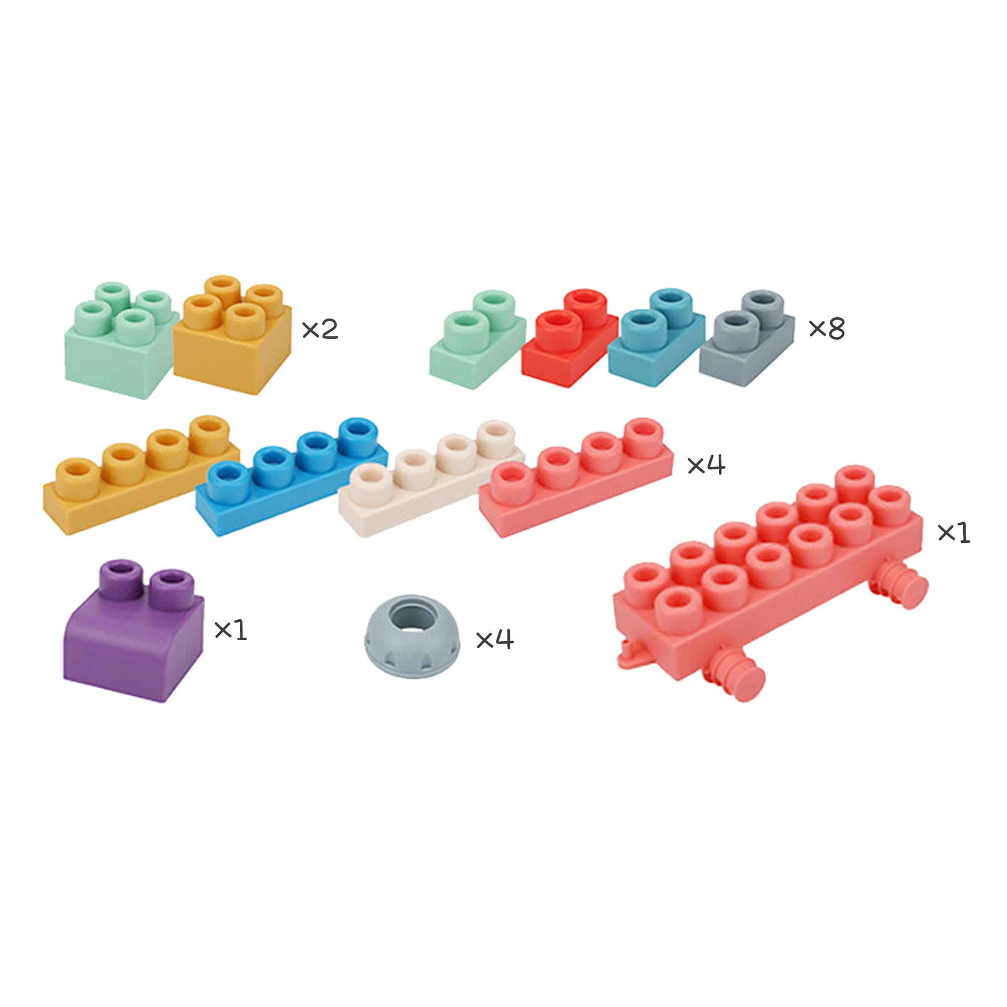 Educatief - Siliconen - Blokken Set (20 blokken)