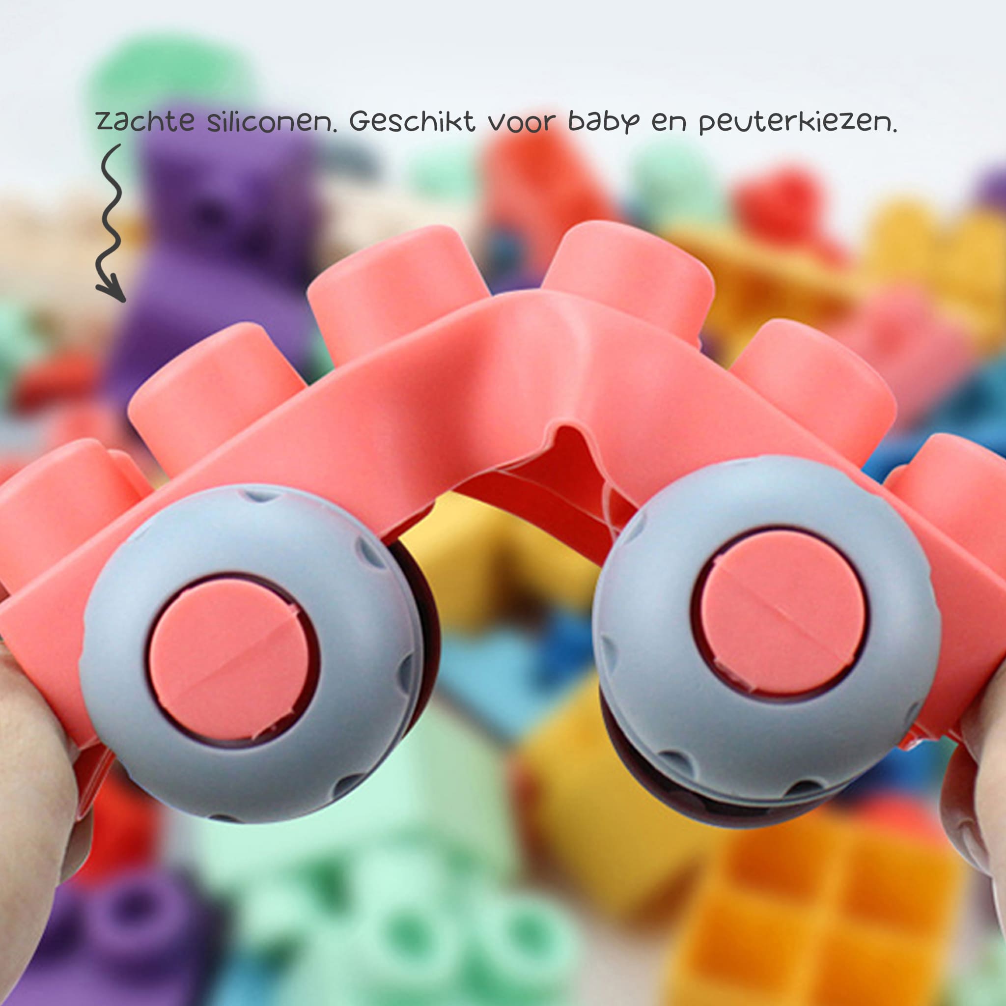 Educatief - Siliconen - Blokken Set (20 blokken)