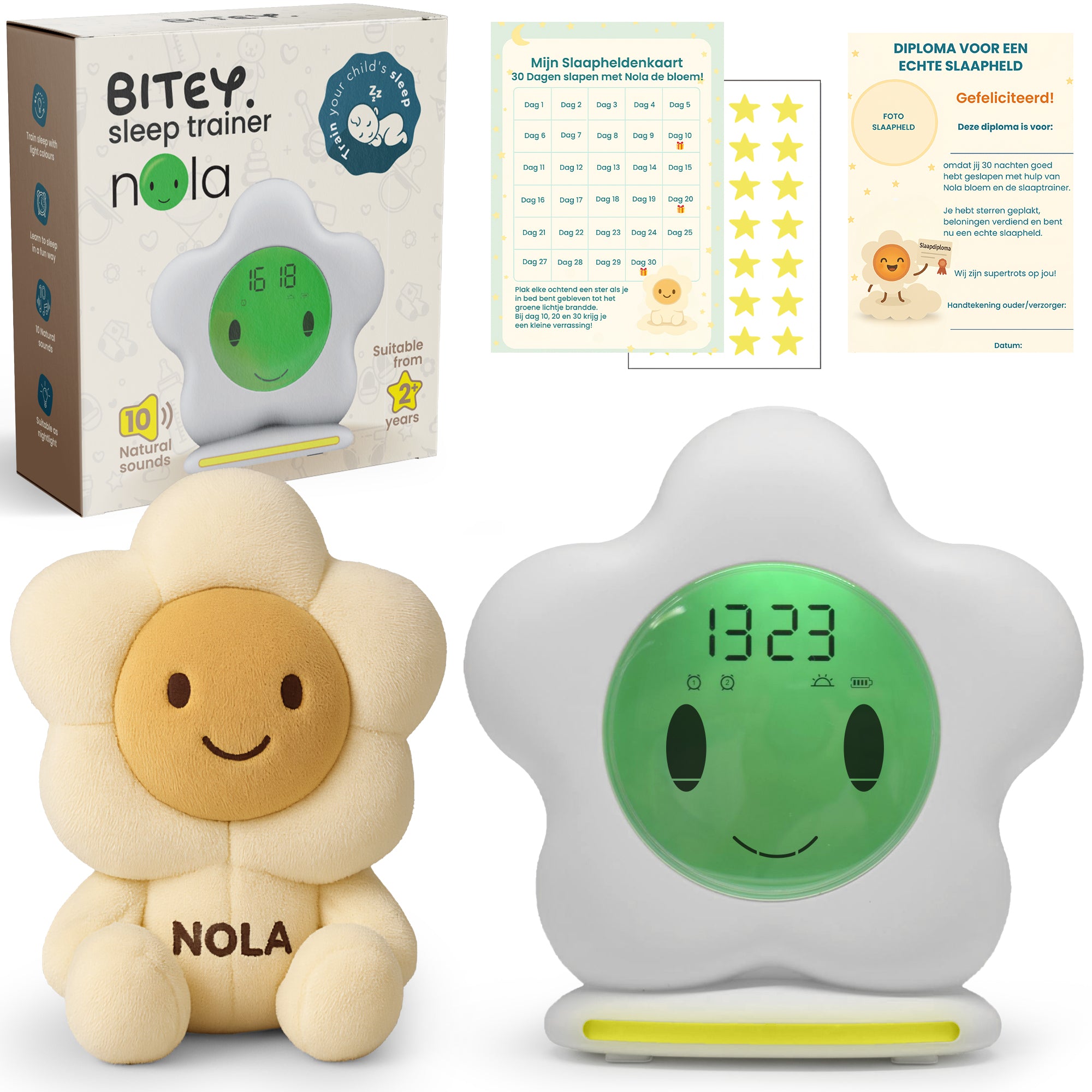Nola’s Slaaptrainer – Compleet Pakket met Knuffel & Beloningssysteem