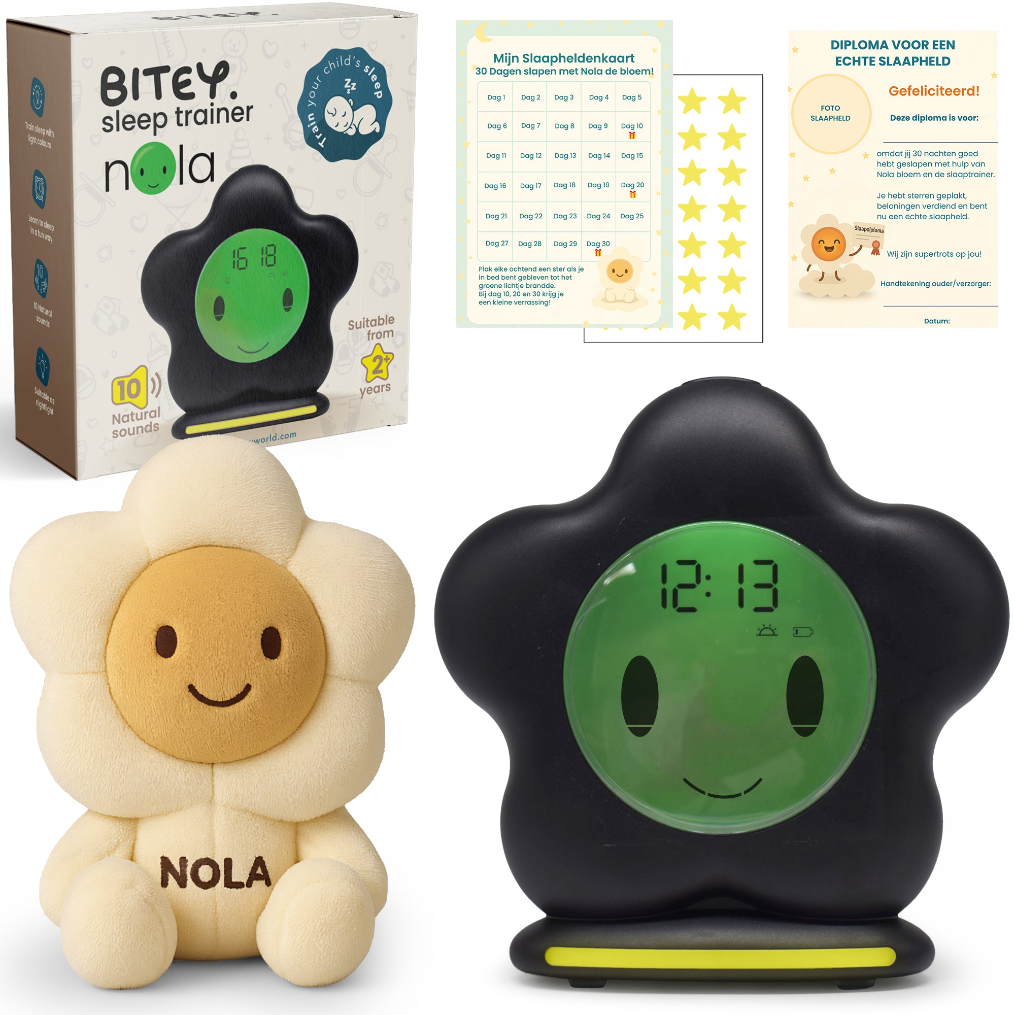 Nola’s Slaaptrainer – Compleet Pakket met Knuffel & Beloningssysteem