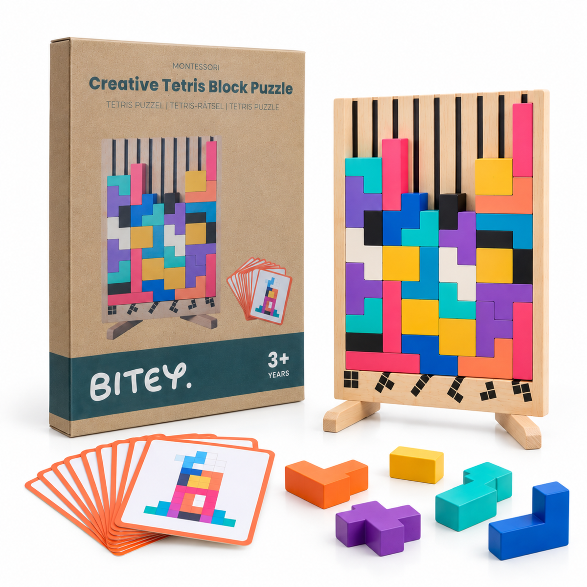 Houten Tetris Puzzel