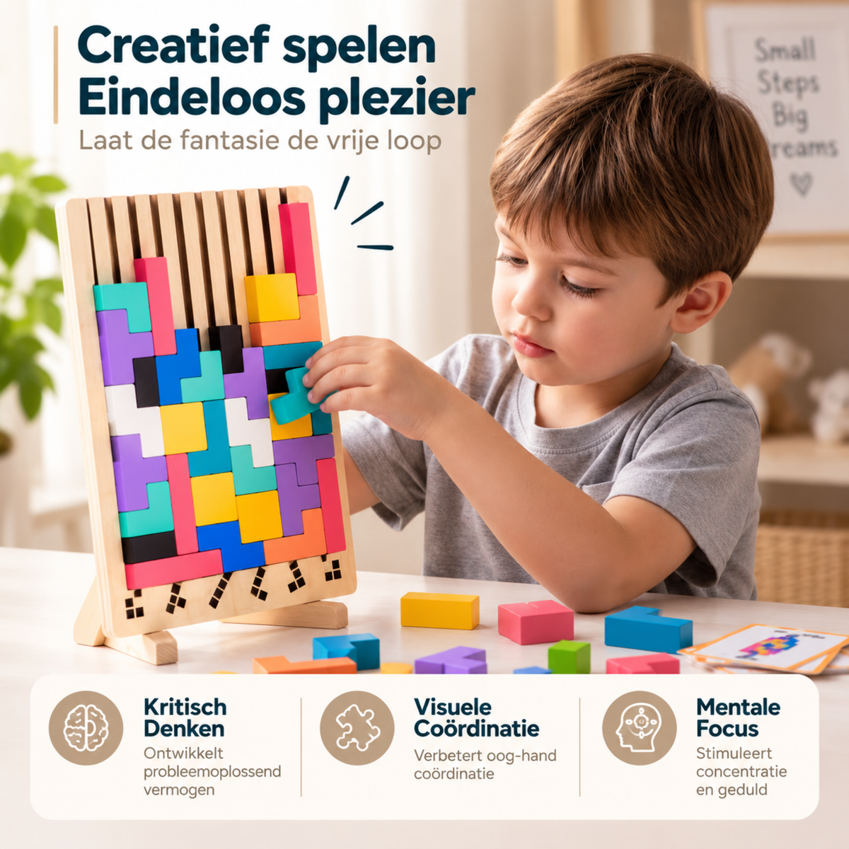 Houten Tetris Puzzel