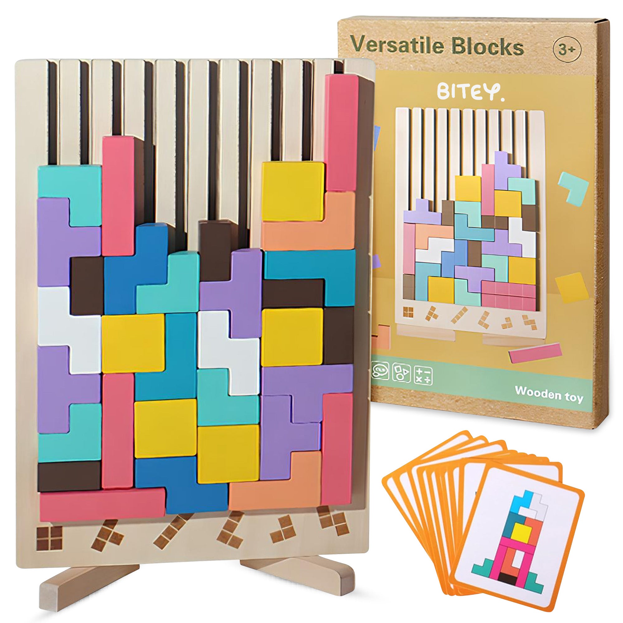 Houten Tetris Puzzel