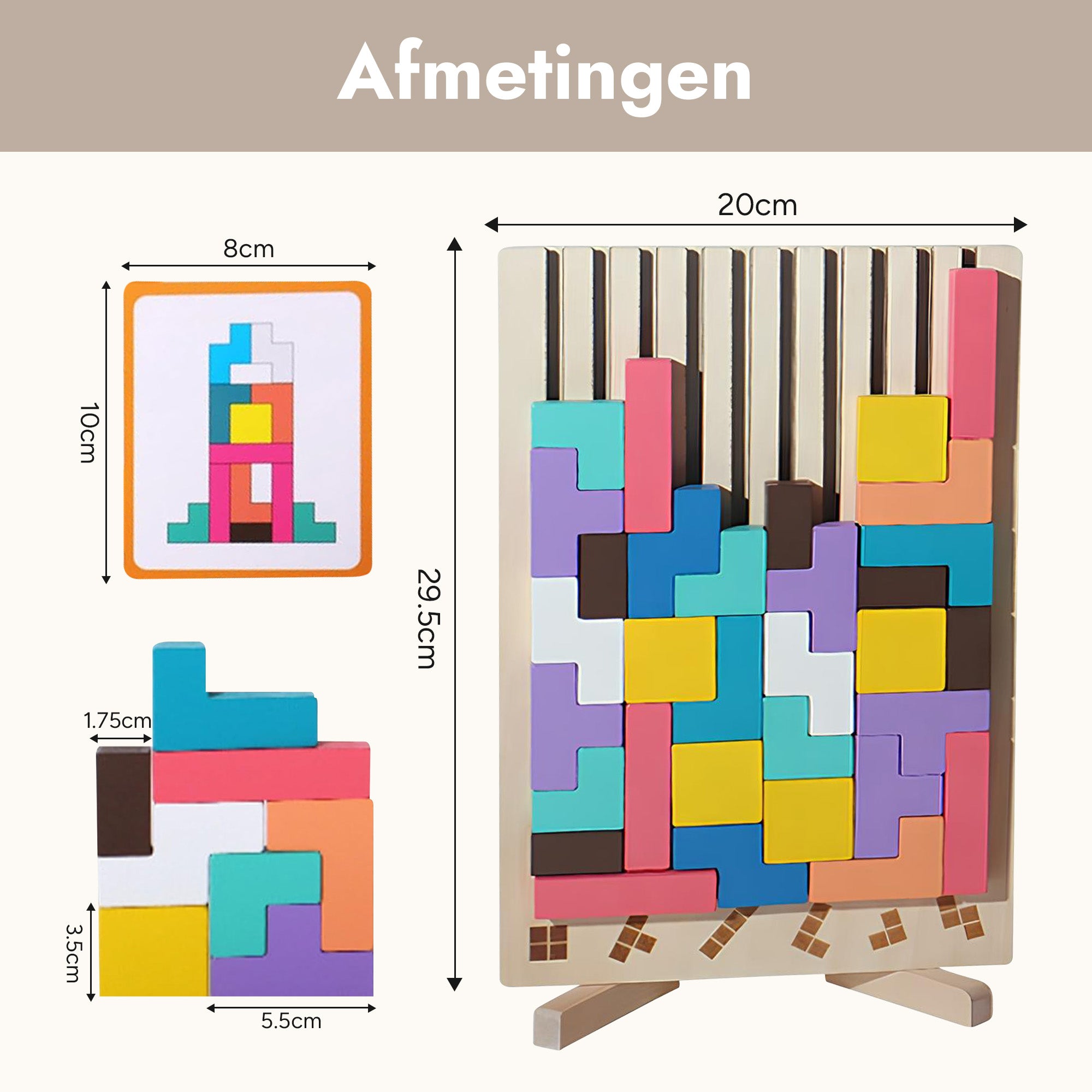 Houten Tetris Puzzel