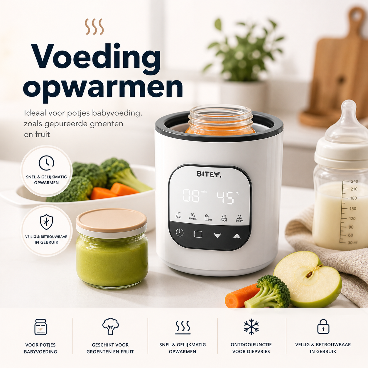 Flessenwarmer - Smart Steam