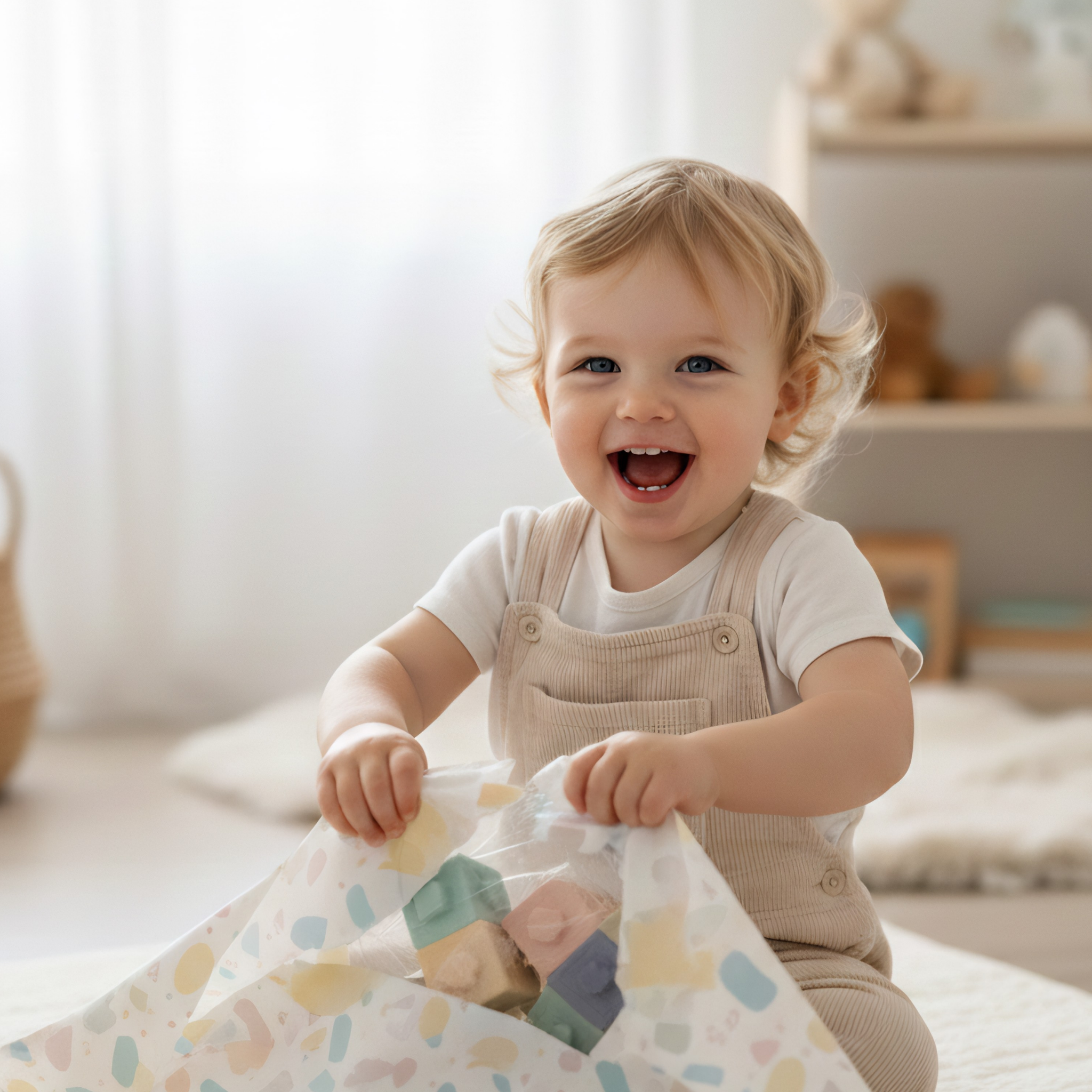 12 zachte siliconen babyblokken