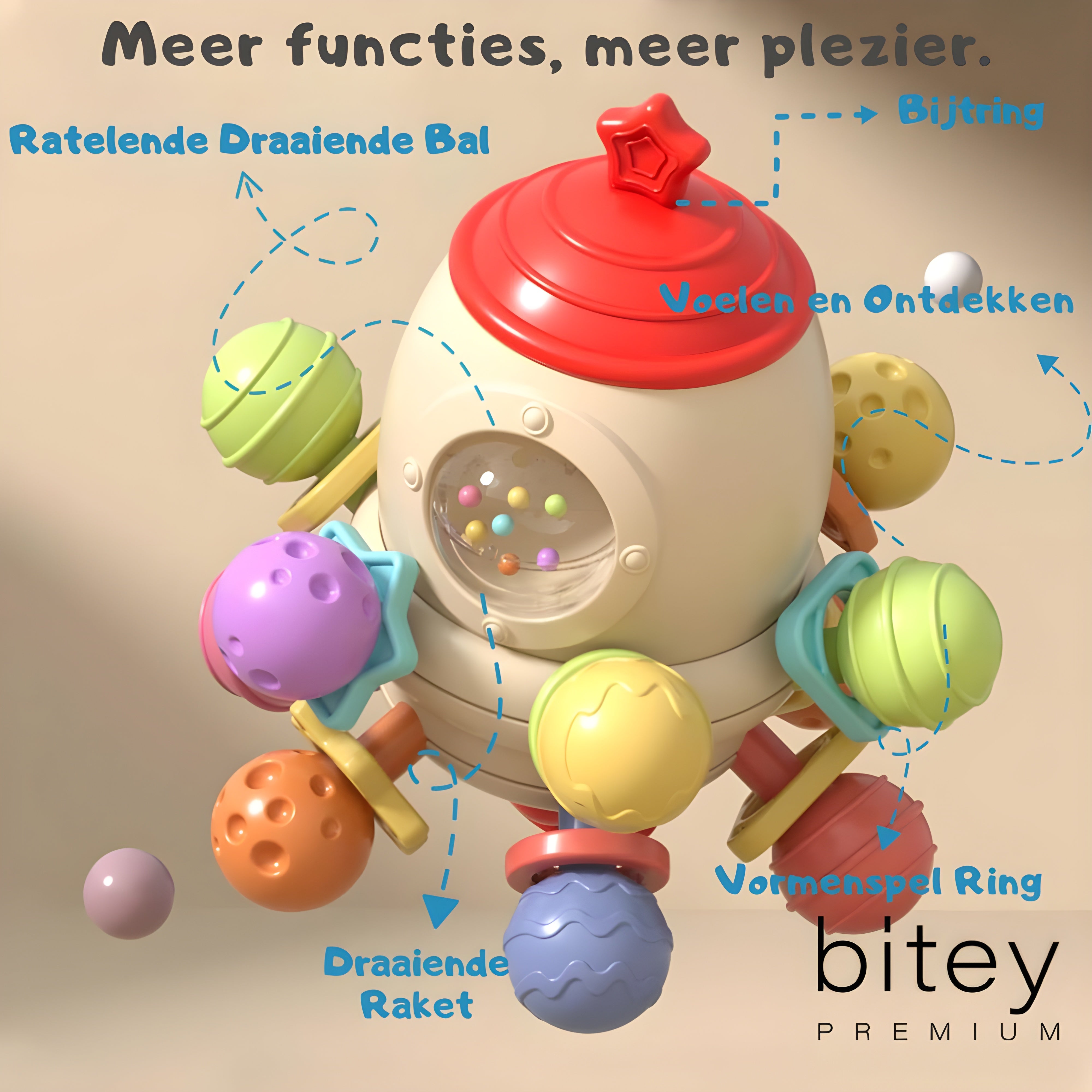 Bitey - Montessori Speelgoed - Raket