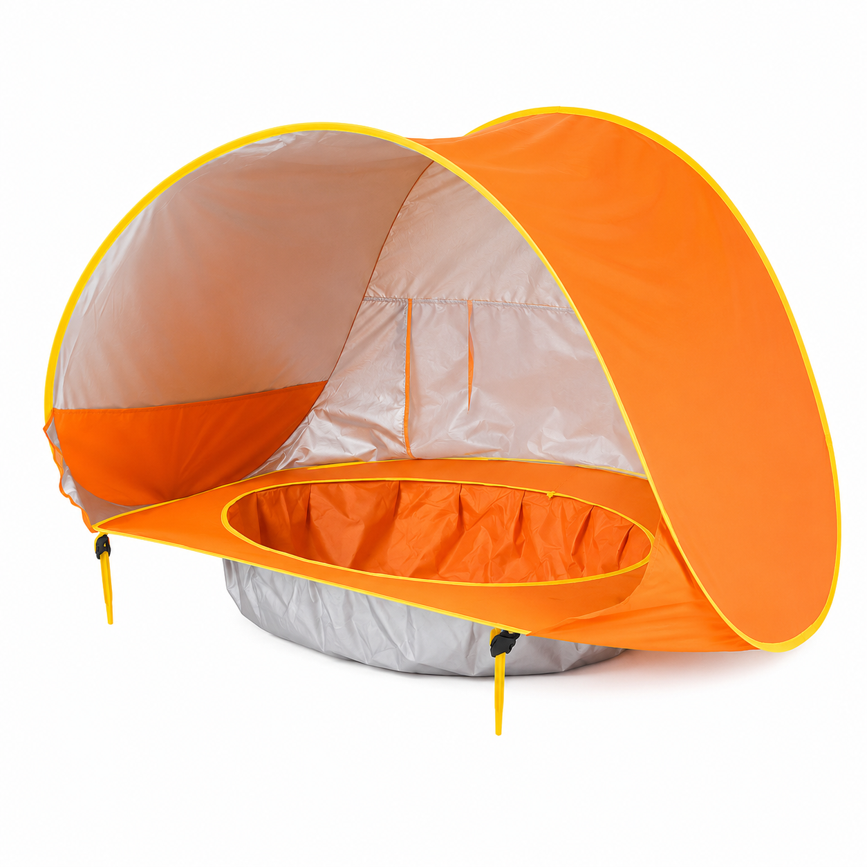 Baby Beach Tent met Splash Pool | UV50+ Zonbescherming | Pop-up Strandtent voor Baby's & Peuters