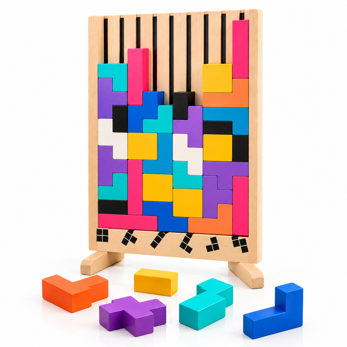 Houten Tetris Puzzel