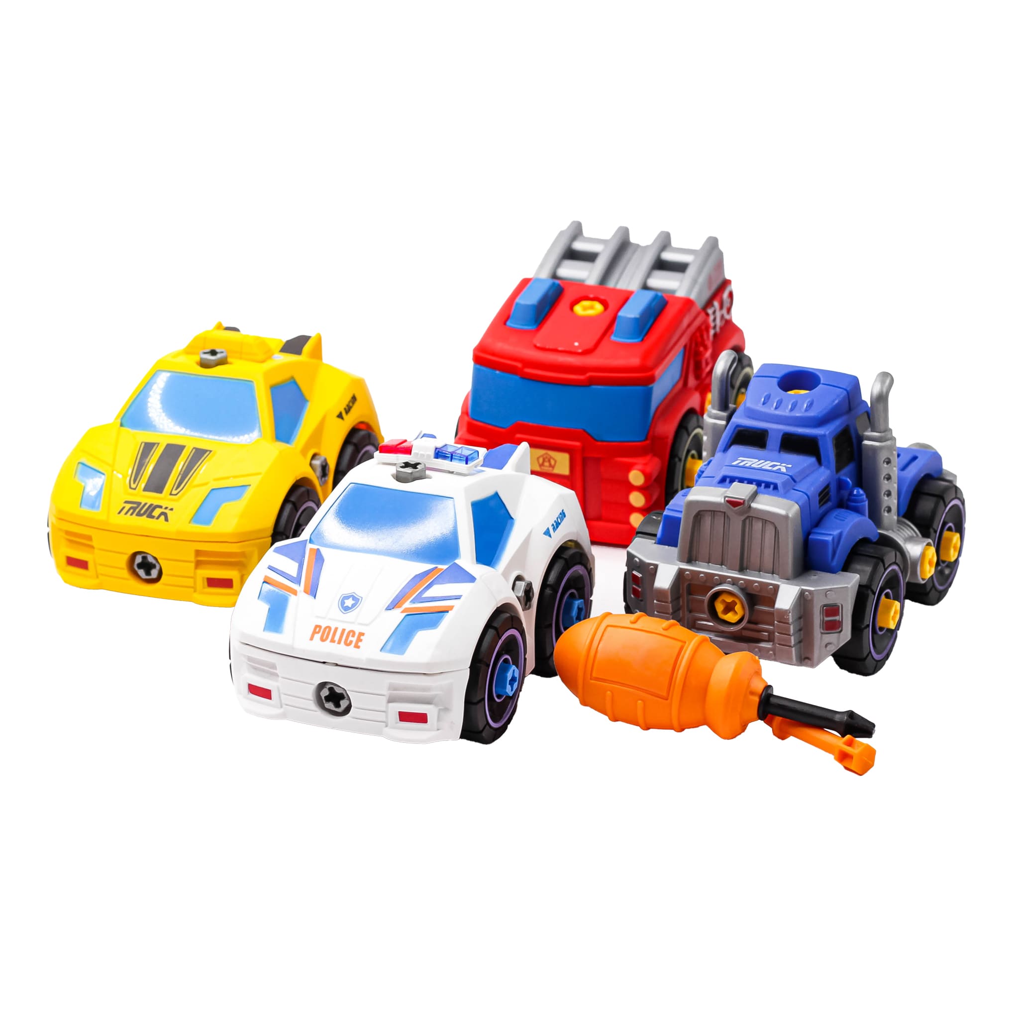 Educatief - Montessori - Compleet Set (4 autovoertuigen) - City Cars