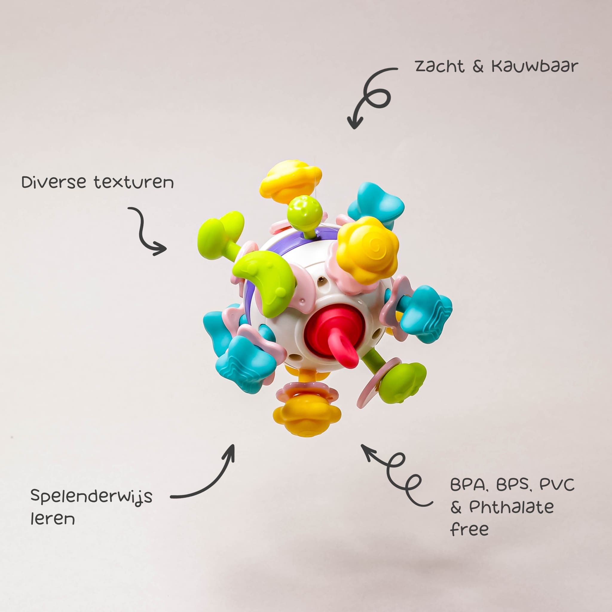 Bitey - Montessori Speelgoed - Spinbal